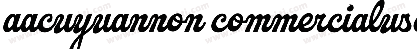 aacuyuannon commercialuse字体转换